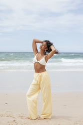 Ember Cotton Pants - Butter Yellow