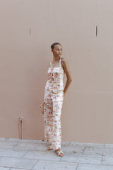 Devina Pants - Tan Print