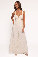 Avella Cutout Jumpsuit - White