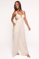 Avella Cutout Jumpsuit - White
