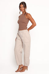 Kiah Cargo Pant - Ecru