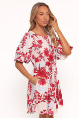 Simmons Mini Dress - Fuchsia Floral