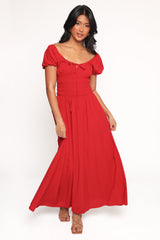 Theodora Maxi Dress - Red