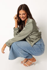 Kyra Bomber Jacket - Sage
