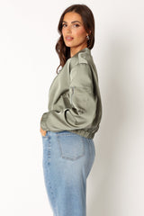 Kyra Bomber Jacket - Sage