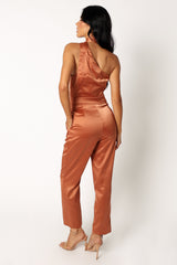 Maya Halter Jumpsuit - Brown