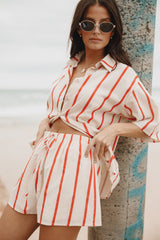 Myles Short Set - Red Stripe