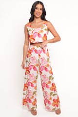 Saffra Wide Leg Pants - Everlyn Print