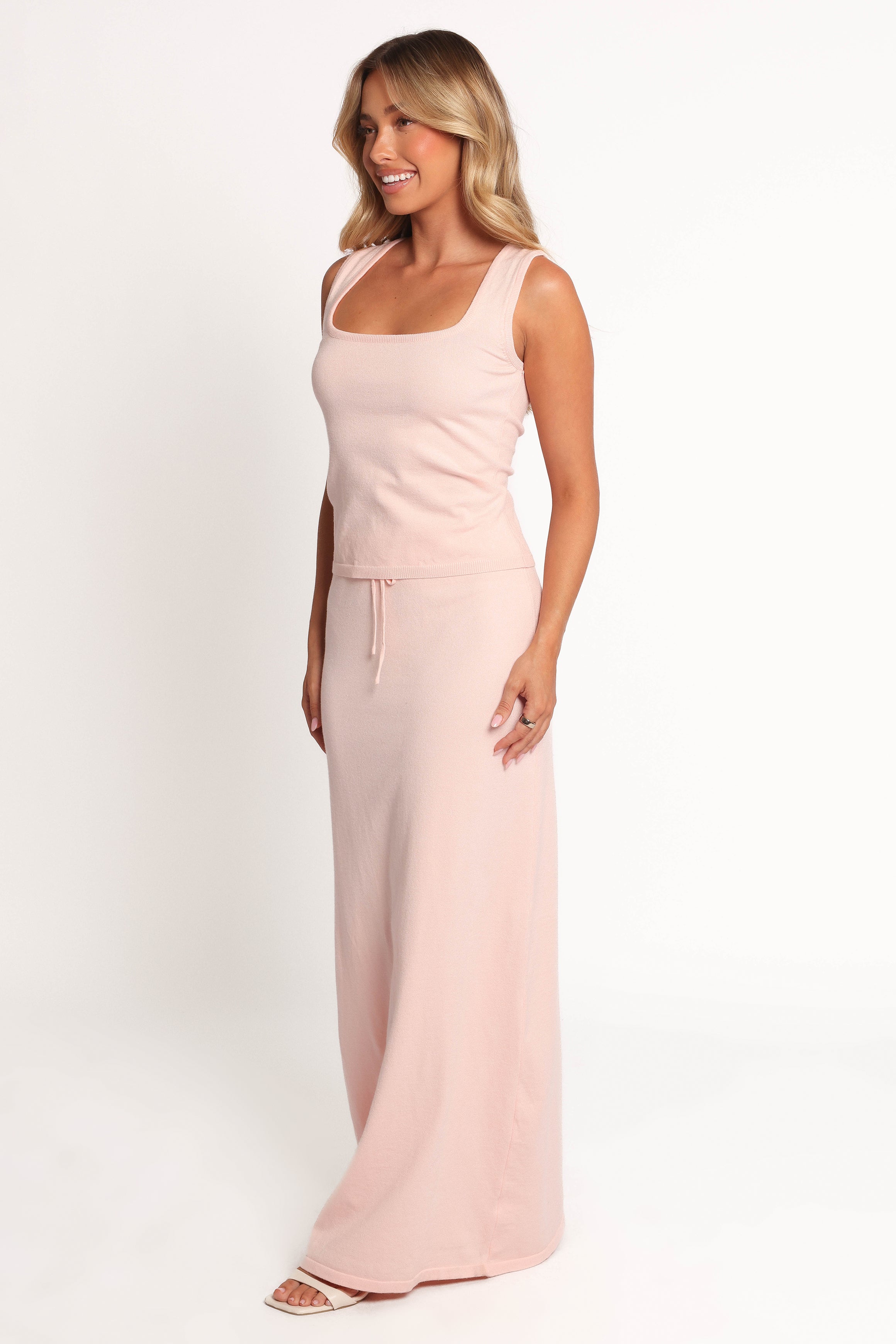 Beatrice Knitted Skirt - Peach