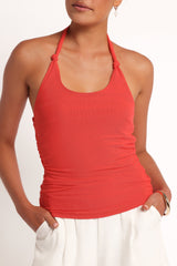 Boston Halter Top - Coral