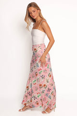 Brinley Maxi Skirt - Flora Tile