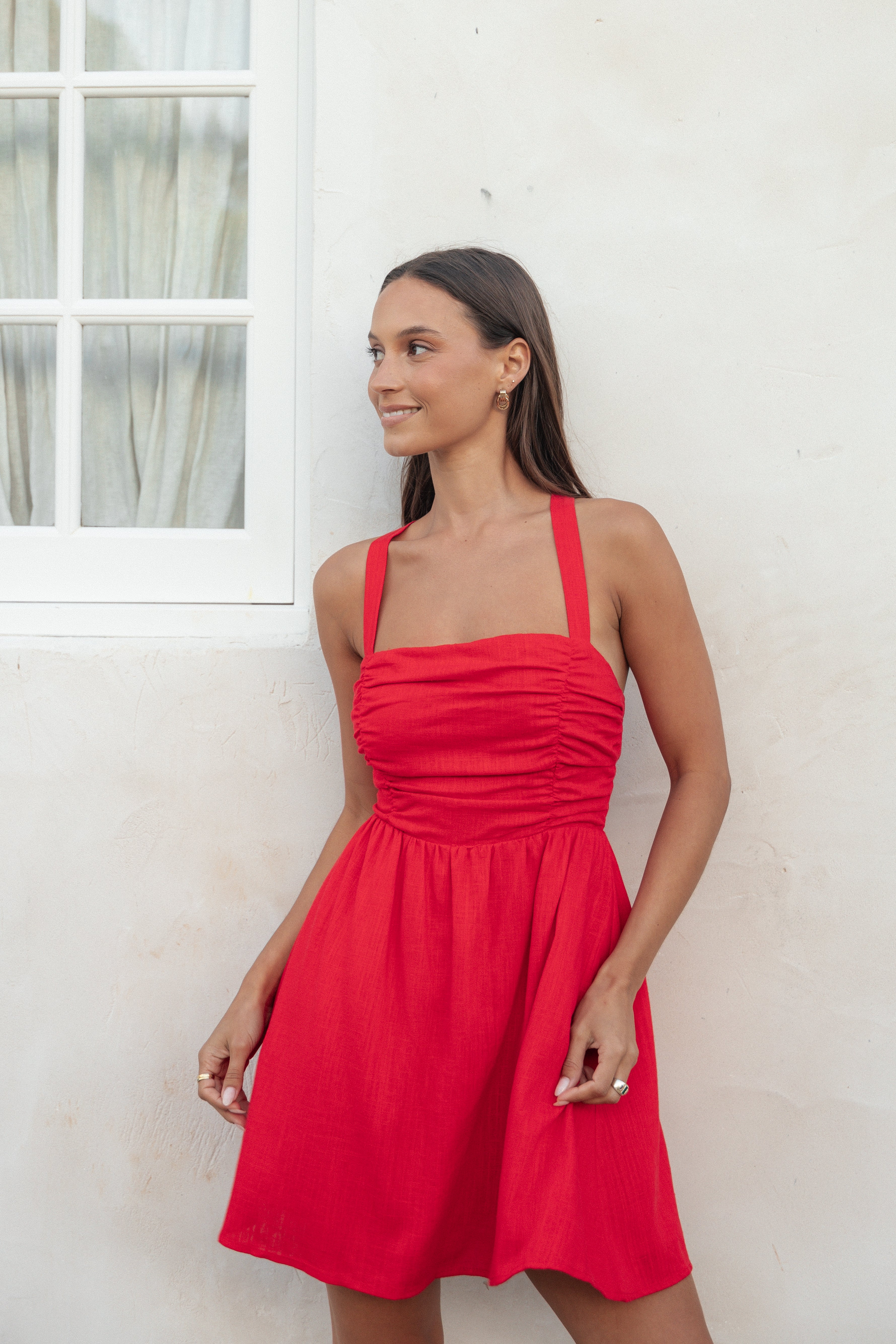 Callia Mini Dress - Red