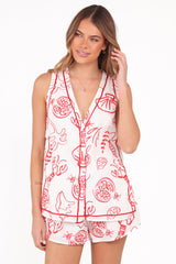 Cefalu Short Set - Red Lobster