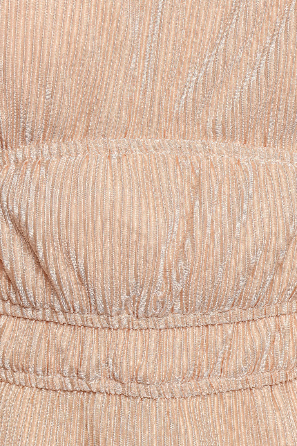 Ceppia Plisse Top - Light Peach