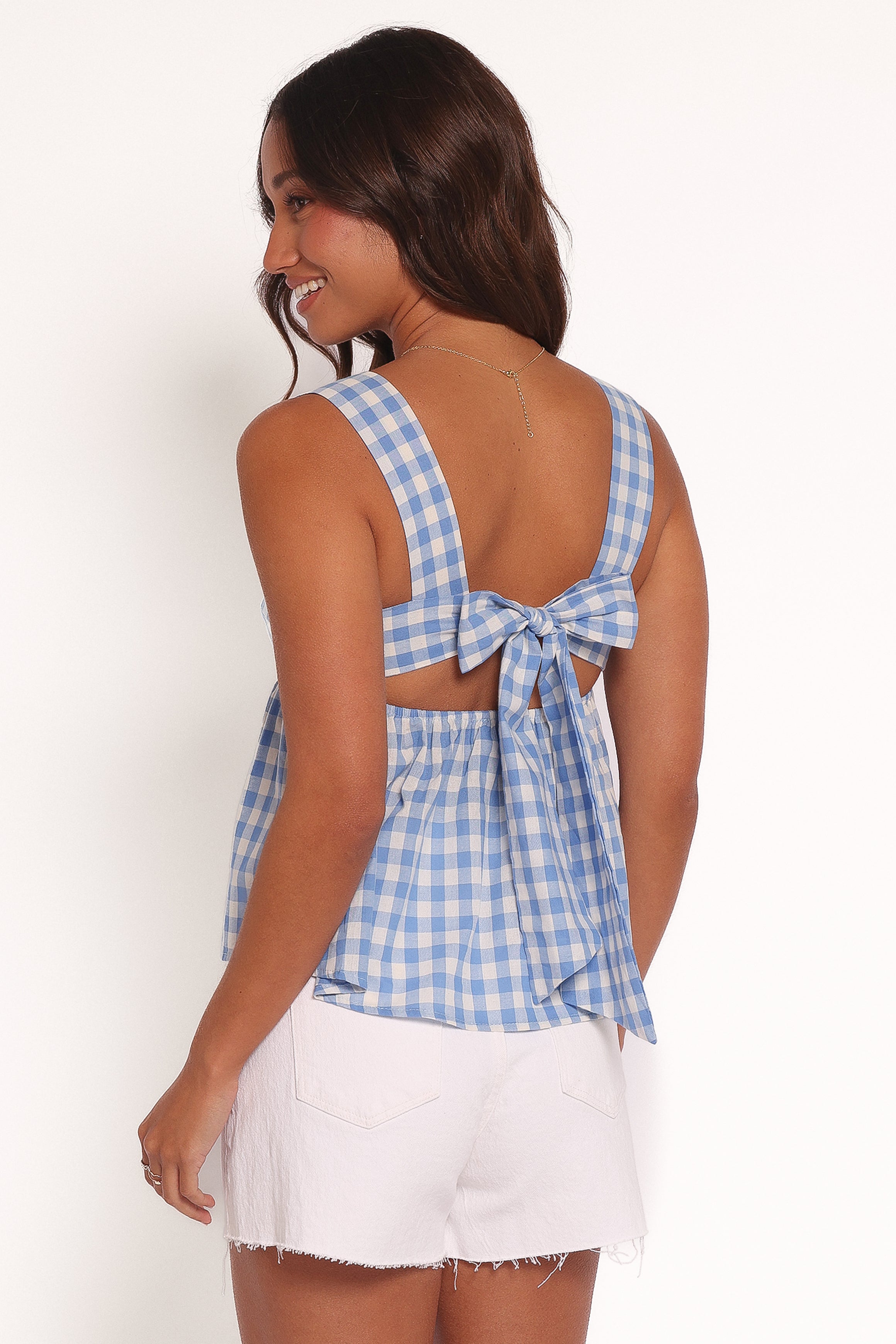 Chatham Top - Blue Gingham