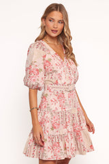 Columba Mini Dress - Soft Camellia