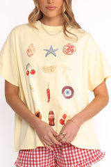 Daphne Short Set - Yellow Red Gingham