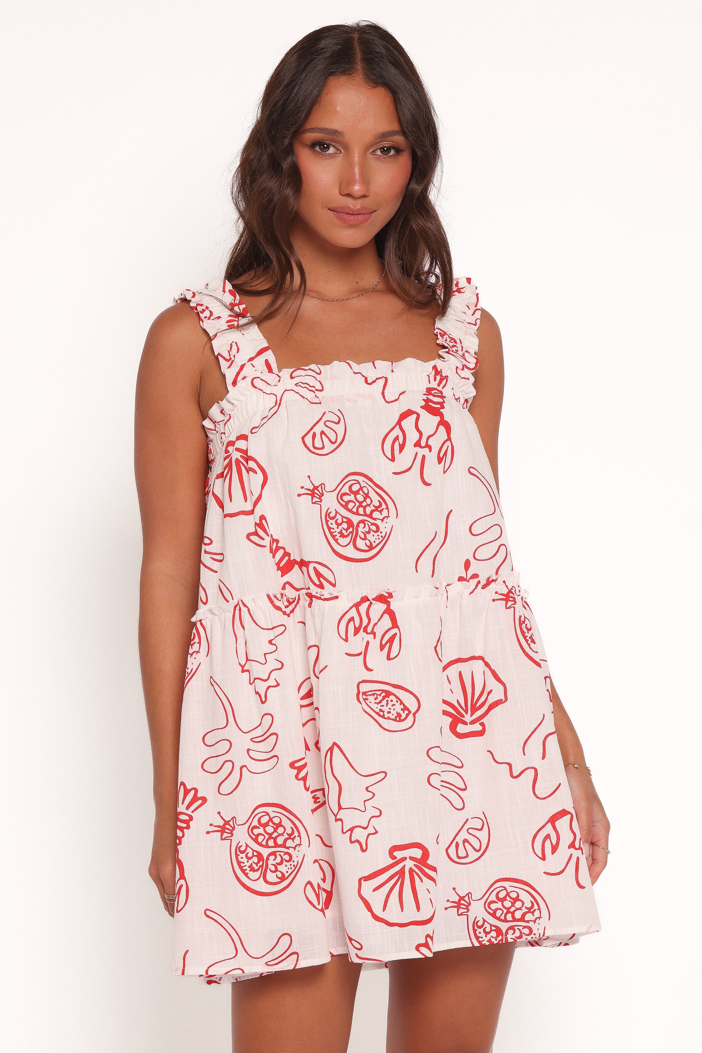 Elena Mini Dress - Red Lobster