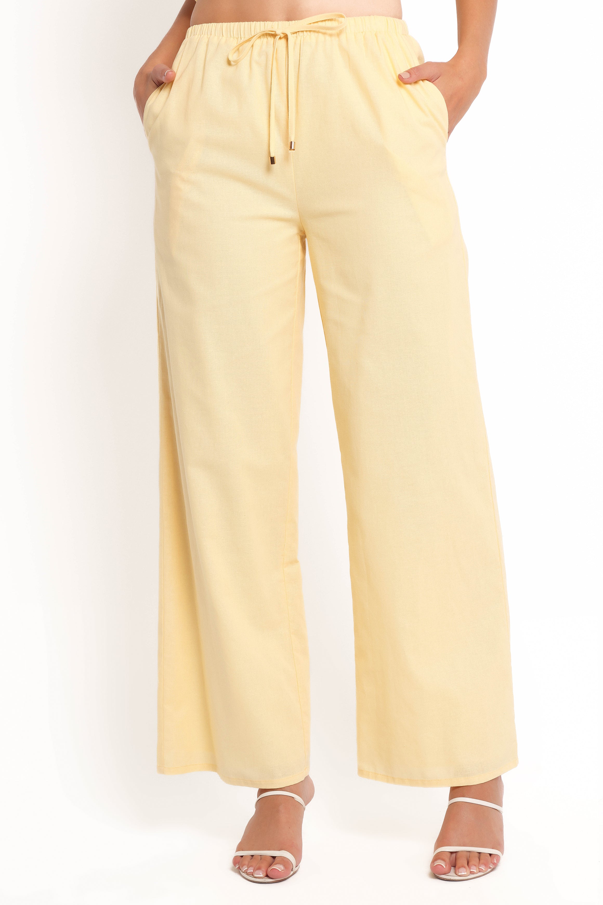 Ember Cotton Pants - Butter Yellow