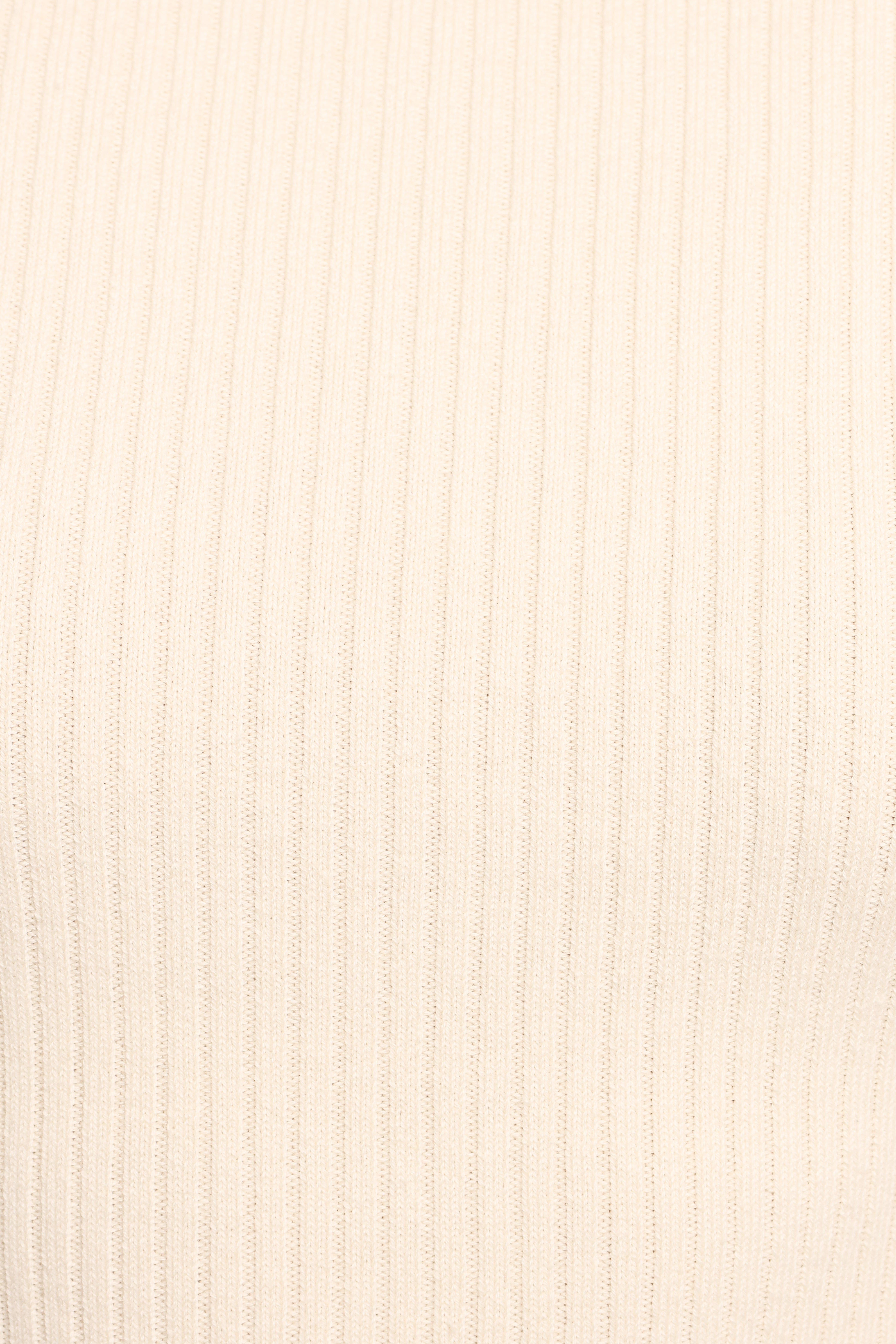 Fleur Ribbed Knit Top - Cream