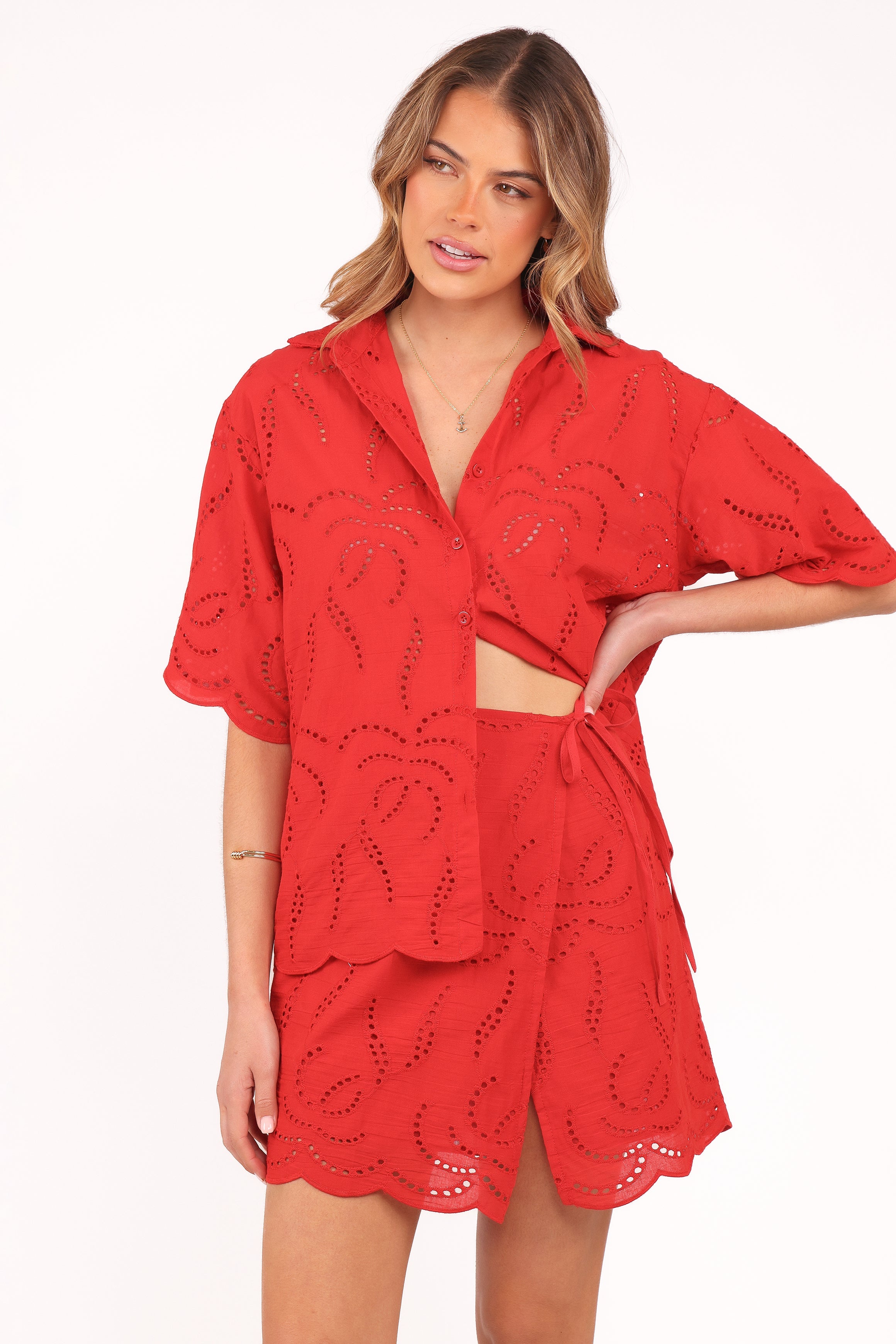 Gallie Skirt Set - Red