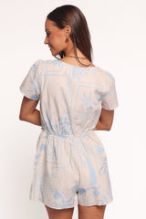 Maiah Romper - Blue Soleil