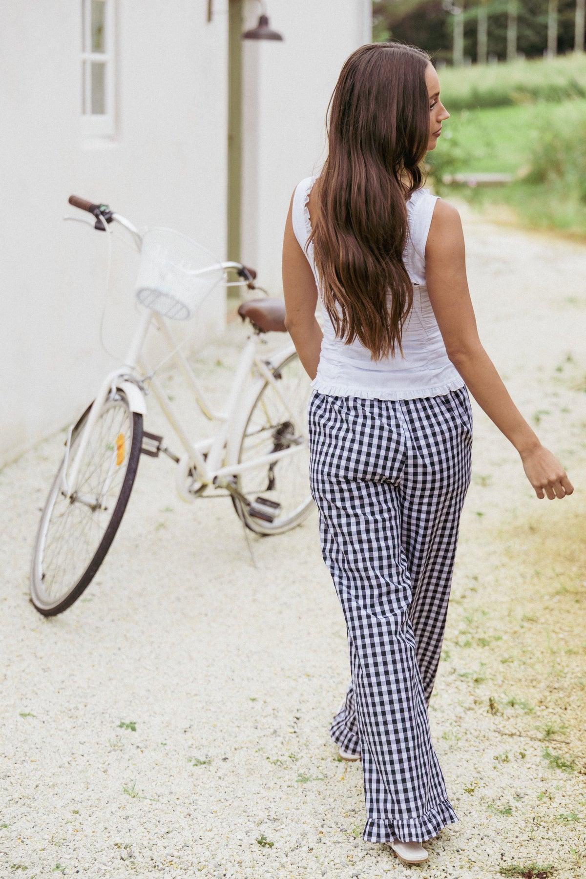 Marina Pant - Black Gingham