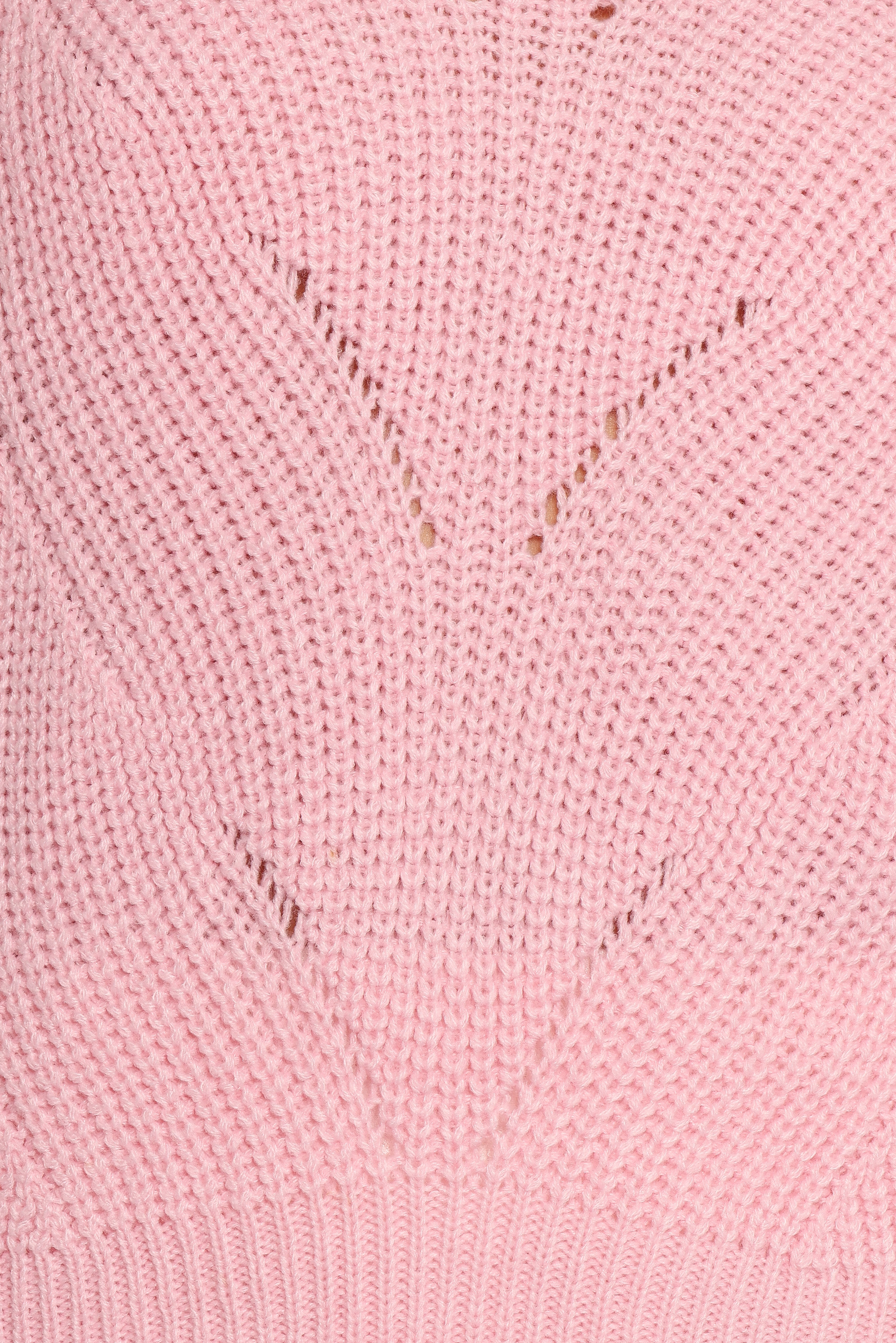 Mora Open Stitch Knit Sweater - Pale Pink