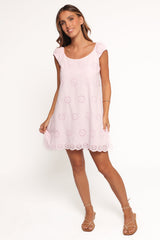 Pammy Mini Dress - Pale Pink