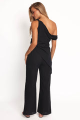 Rhoades Off Shoulder Pant Set - Black