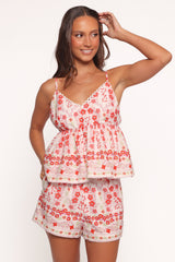 Ruby Short Set - Red