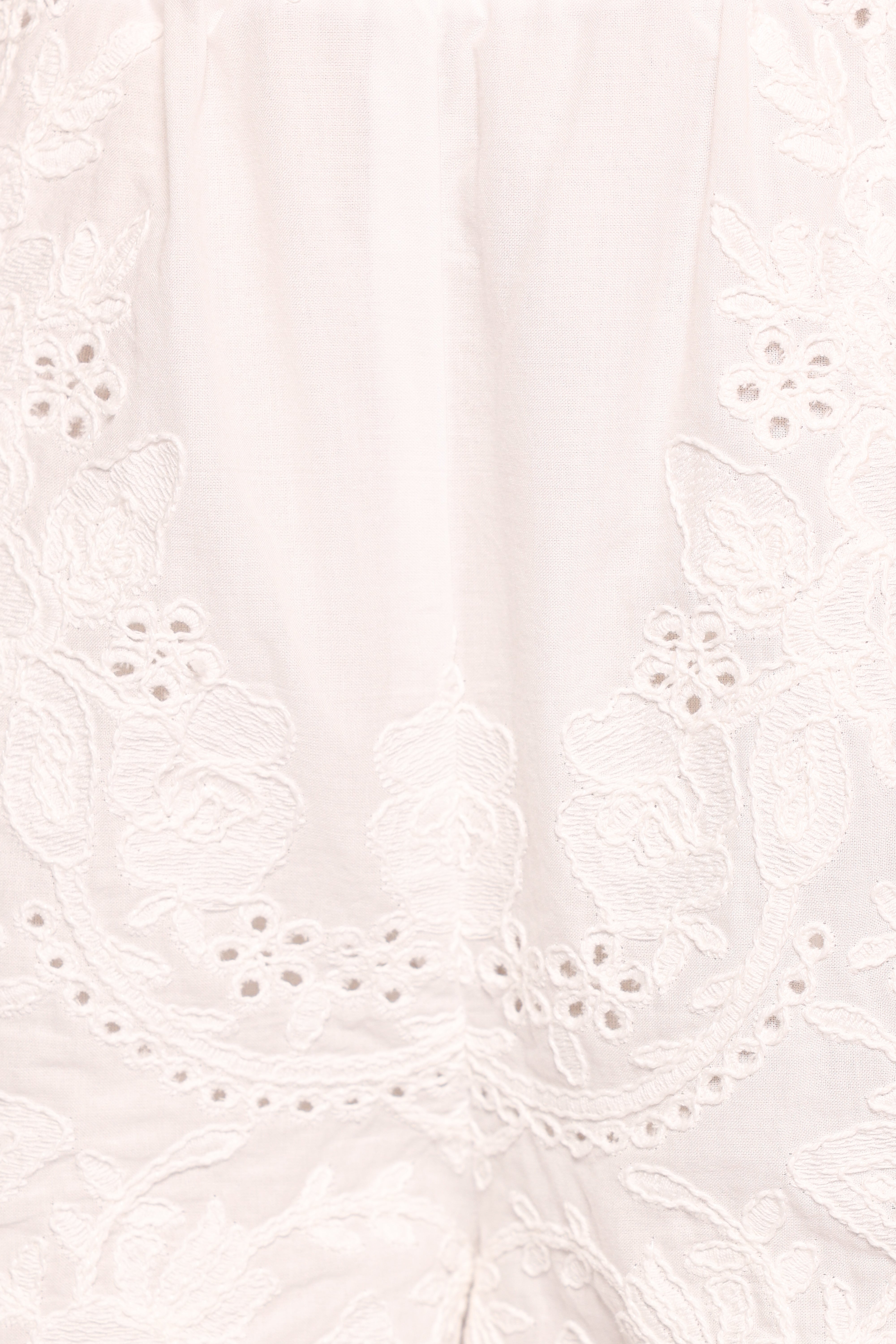 Tanis Embroidered Shorts - White