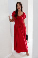 Theodora Maxi Dress - Red