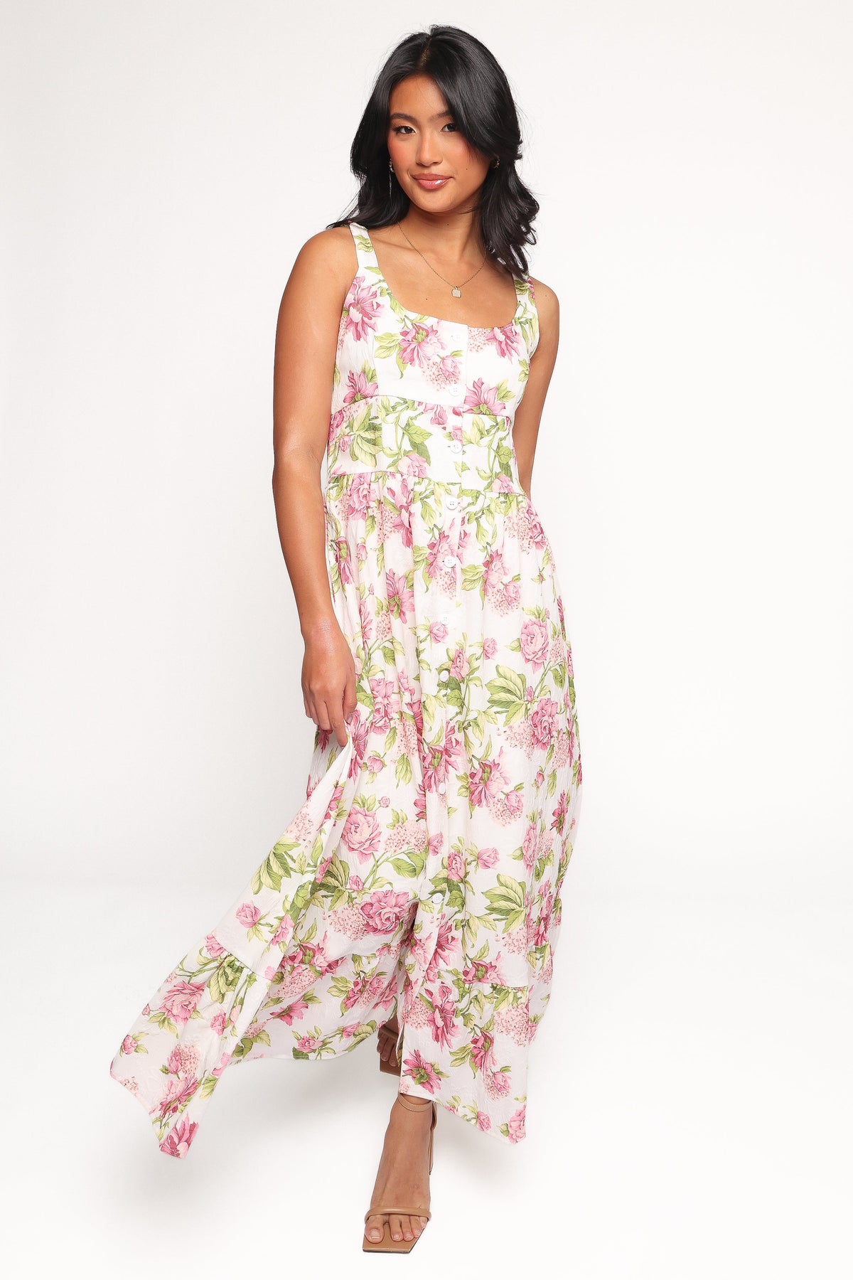 Tullia Maxi Dress - Pink Floral