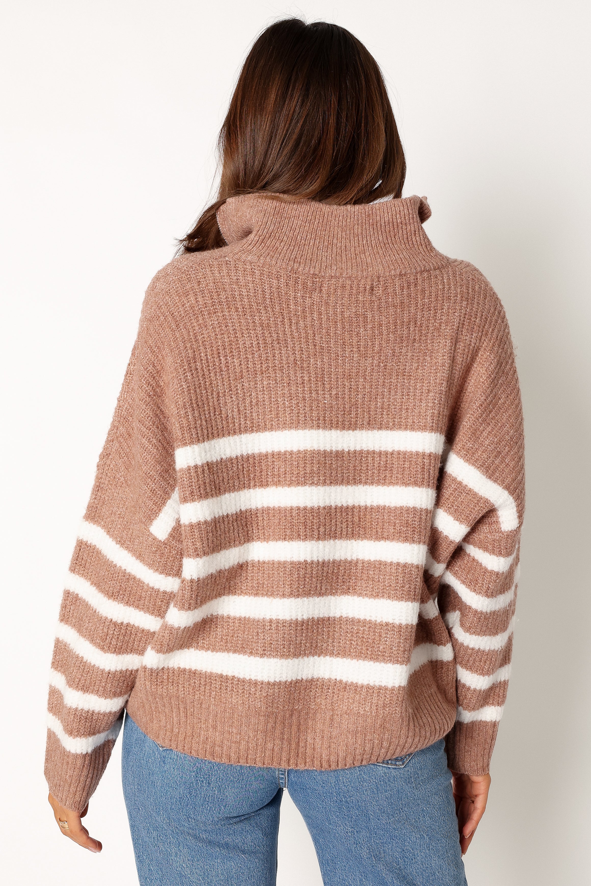 Miranda Knit Sweater - Taupe