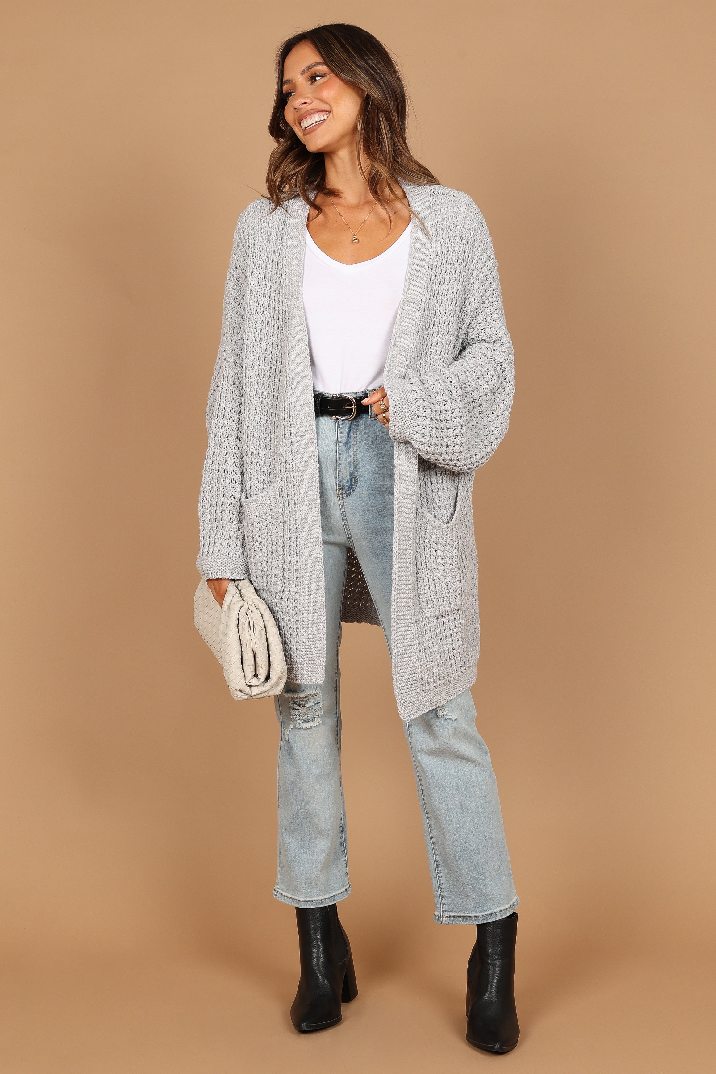 Leyonie Cardigan - Grey