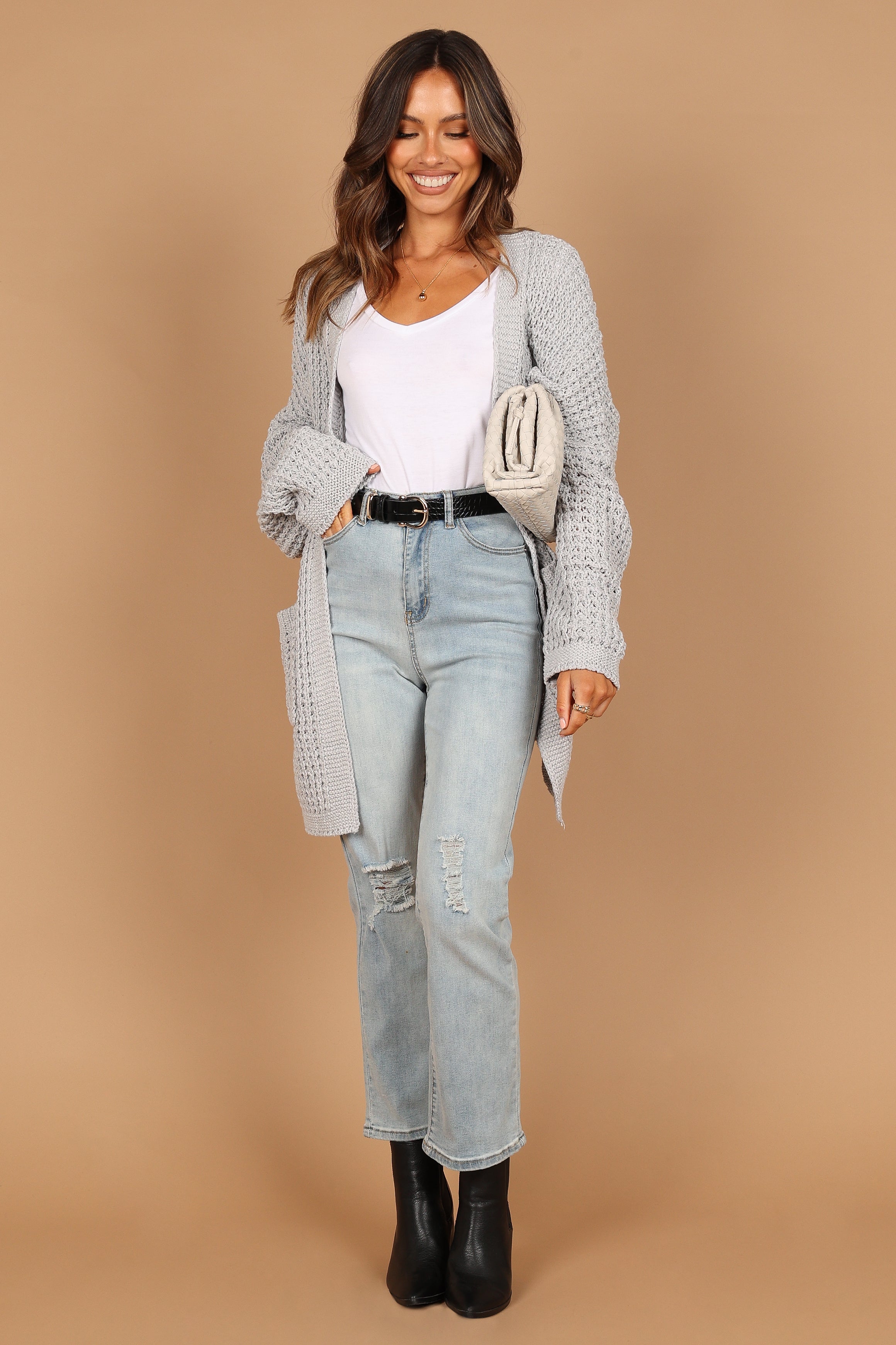 Leyonie Cardigan - Grey