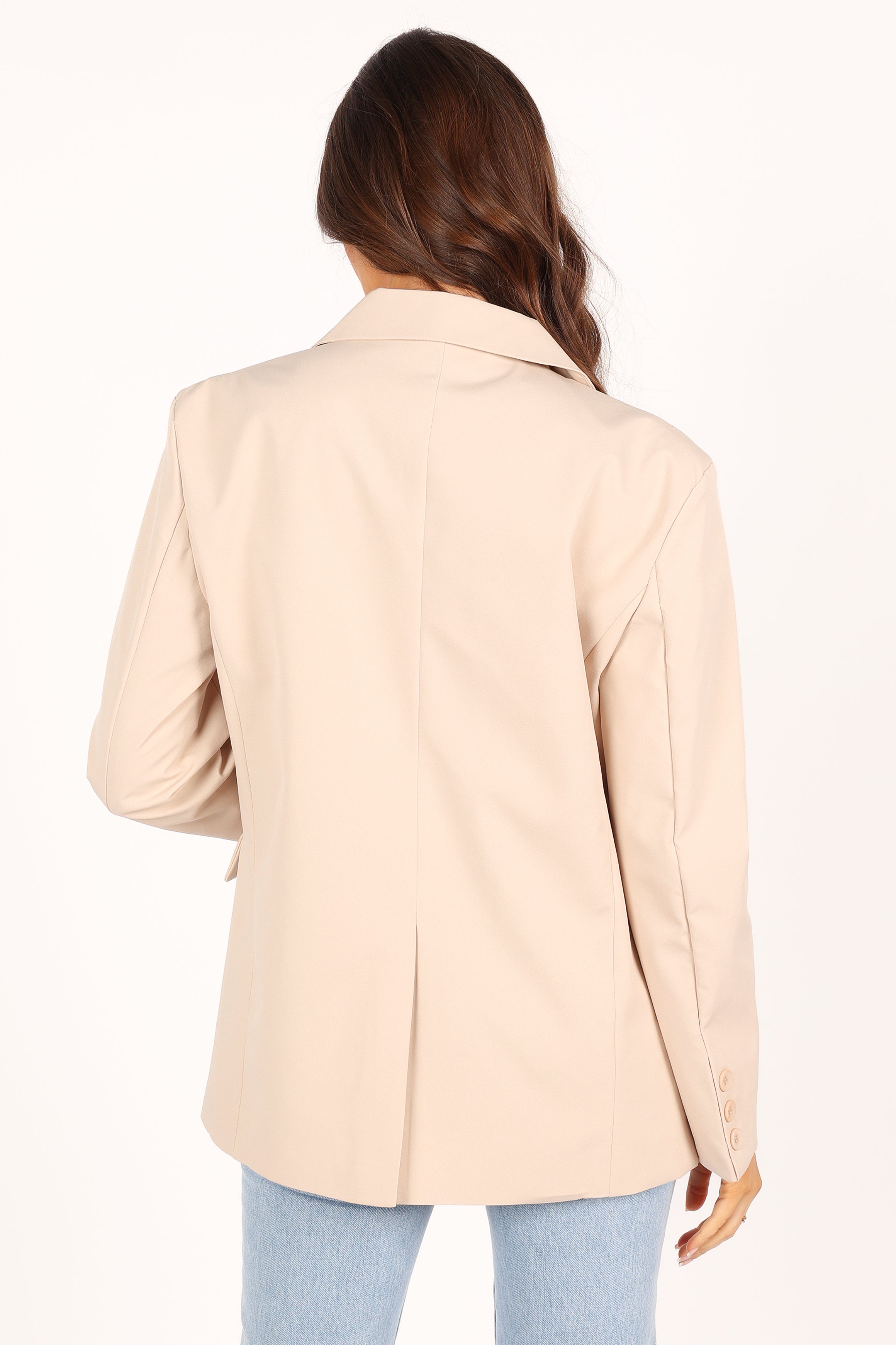 Myla Single Button Blazer - Cream