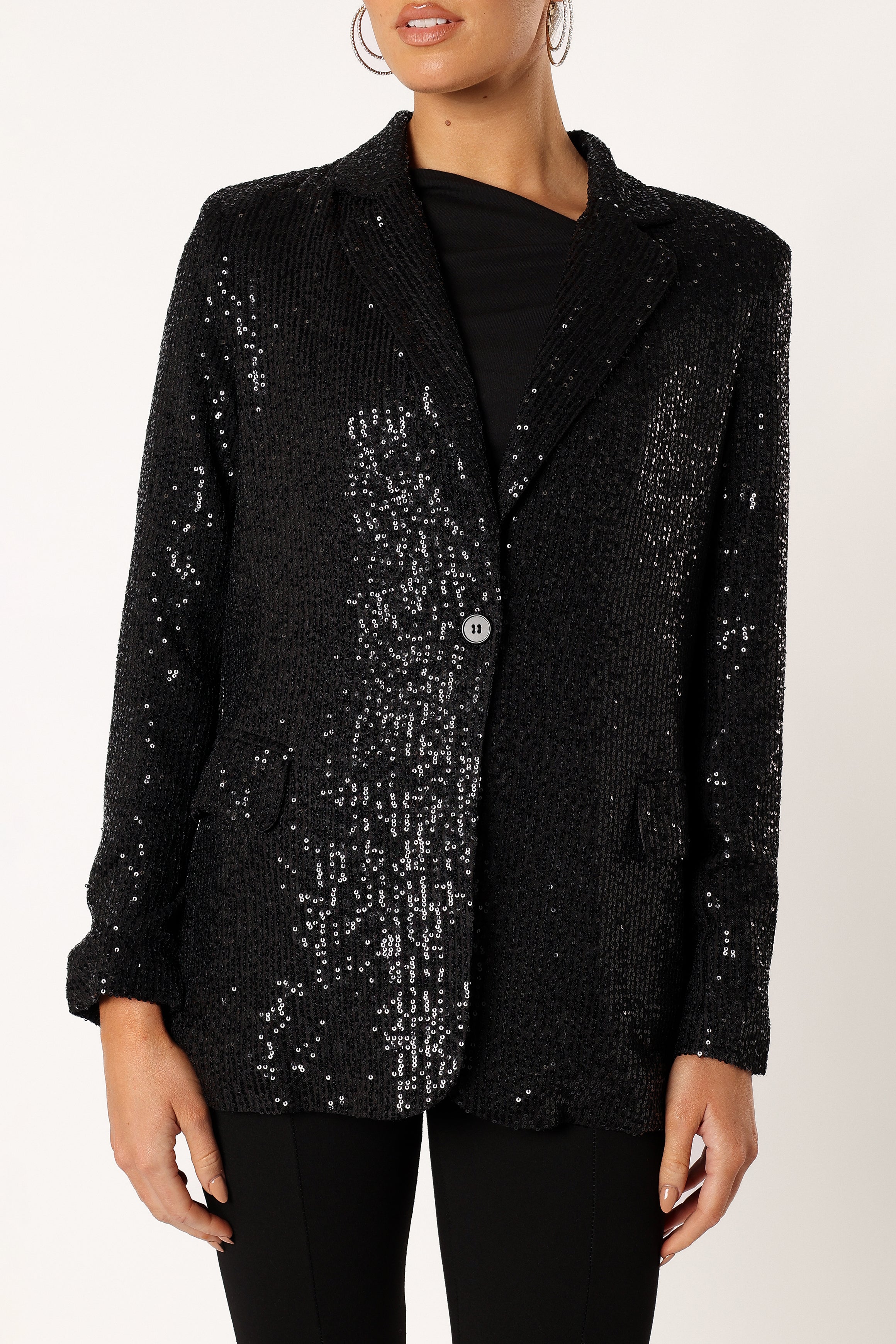 Sawyer Sequin Blazer - Black