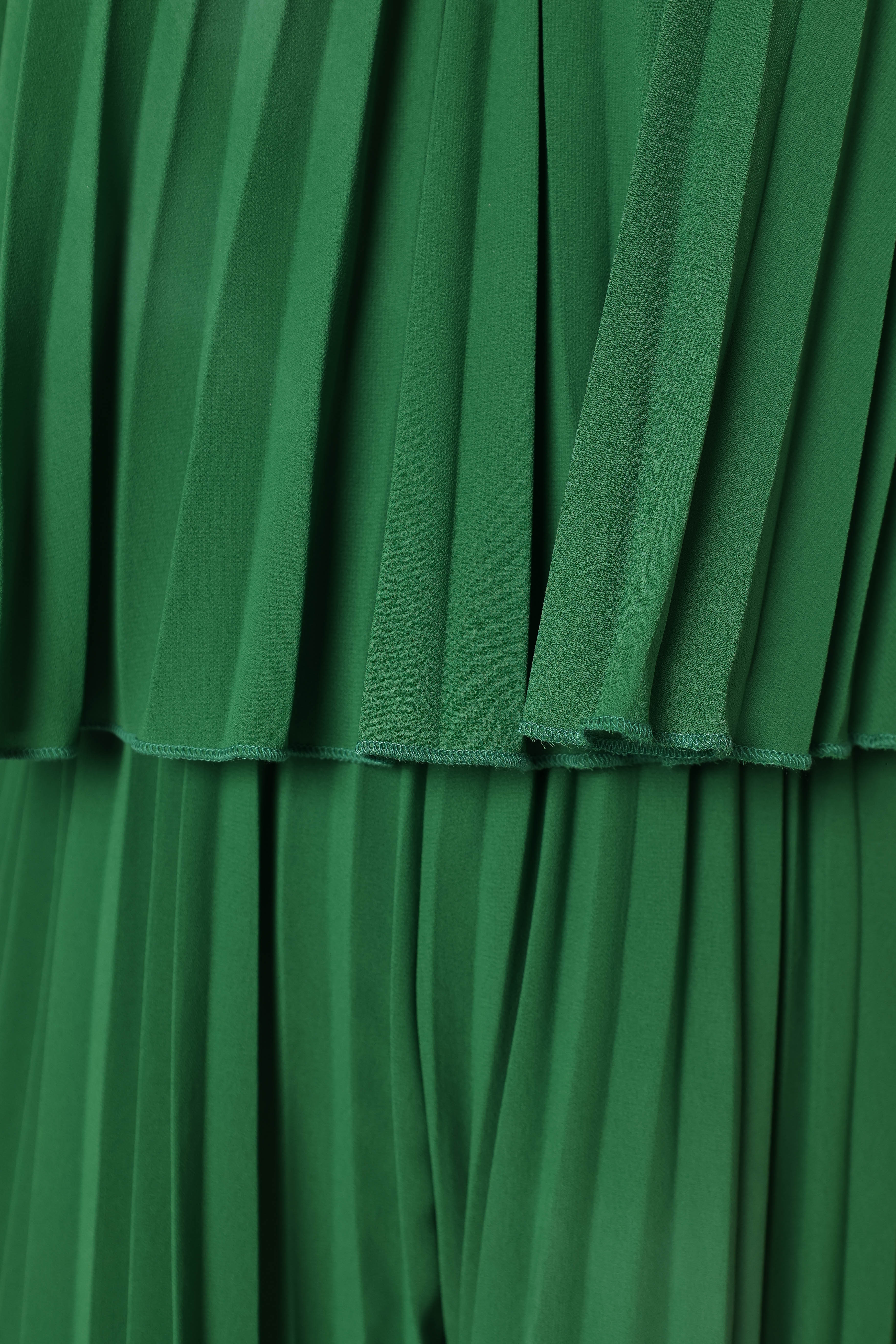 Magnolia Pleat Romper - Green