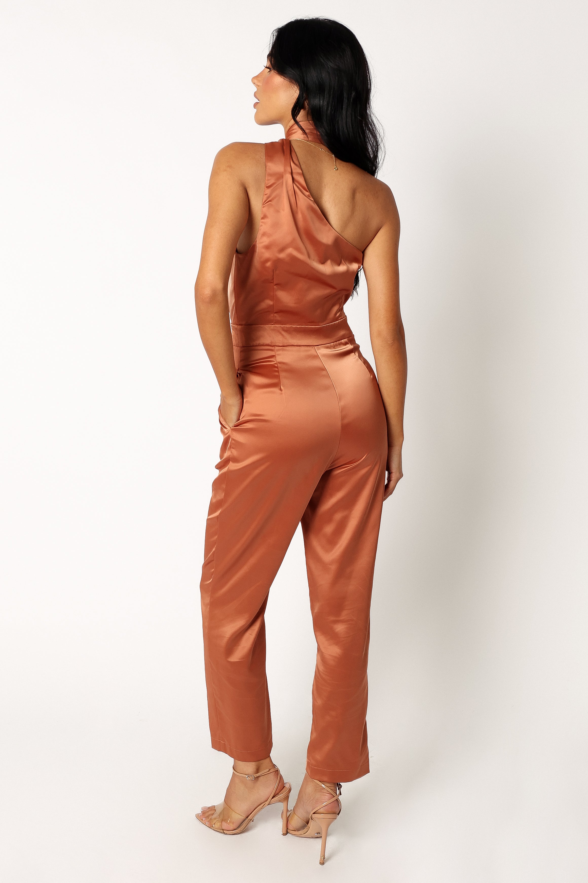 Maya Halter Jumpsuit - Brown