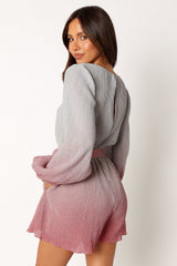 Rebecca Gradient Romper - Pink