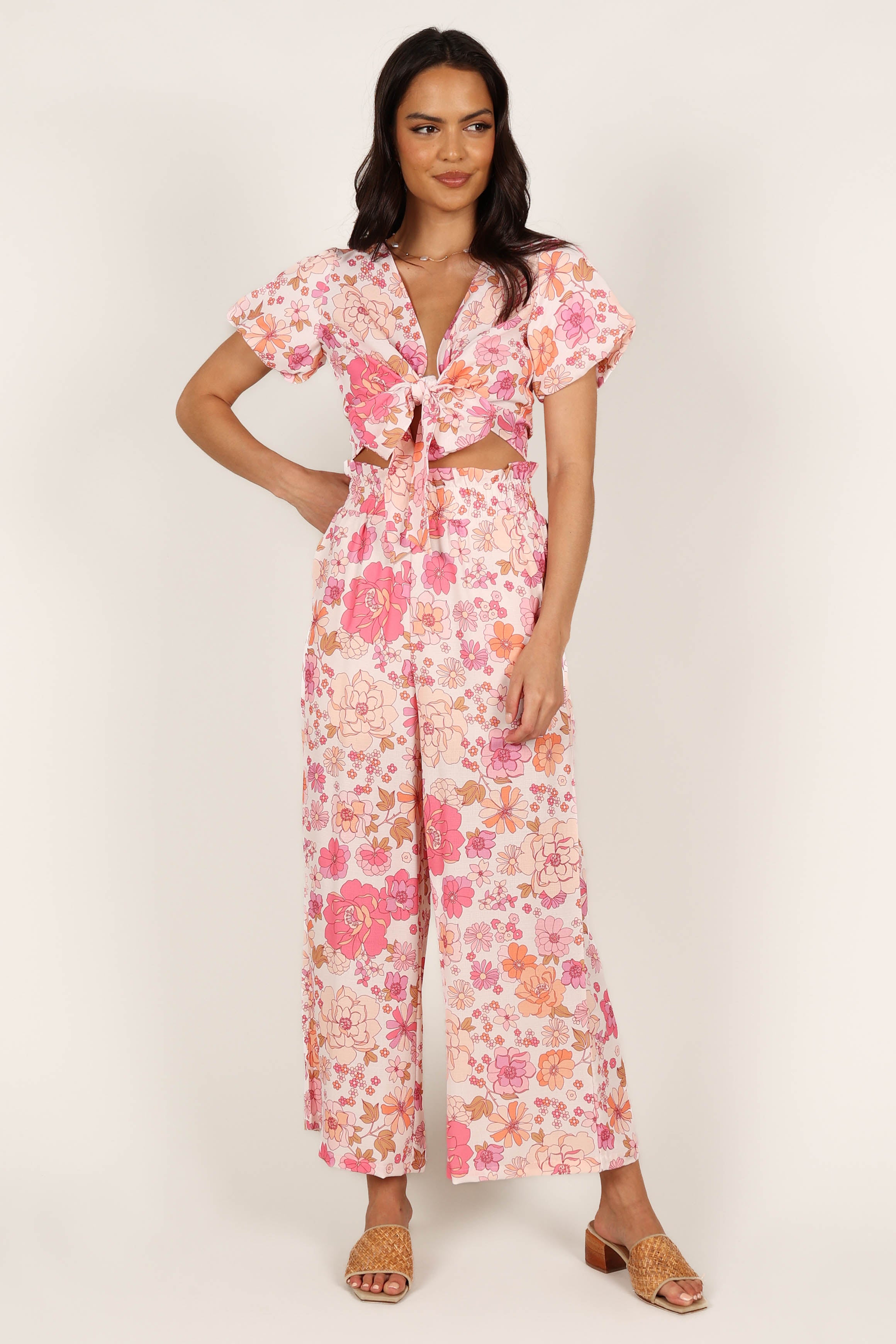 Matilda Top & Pant Set - Pink Floral