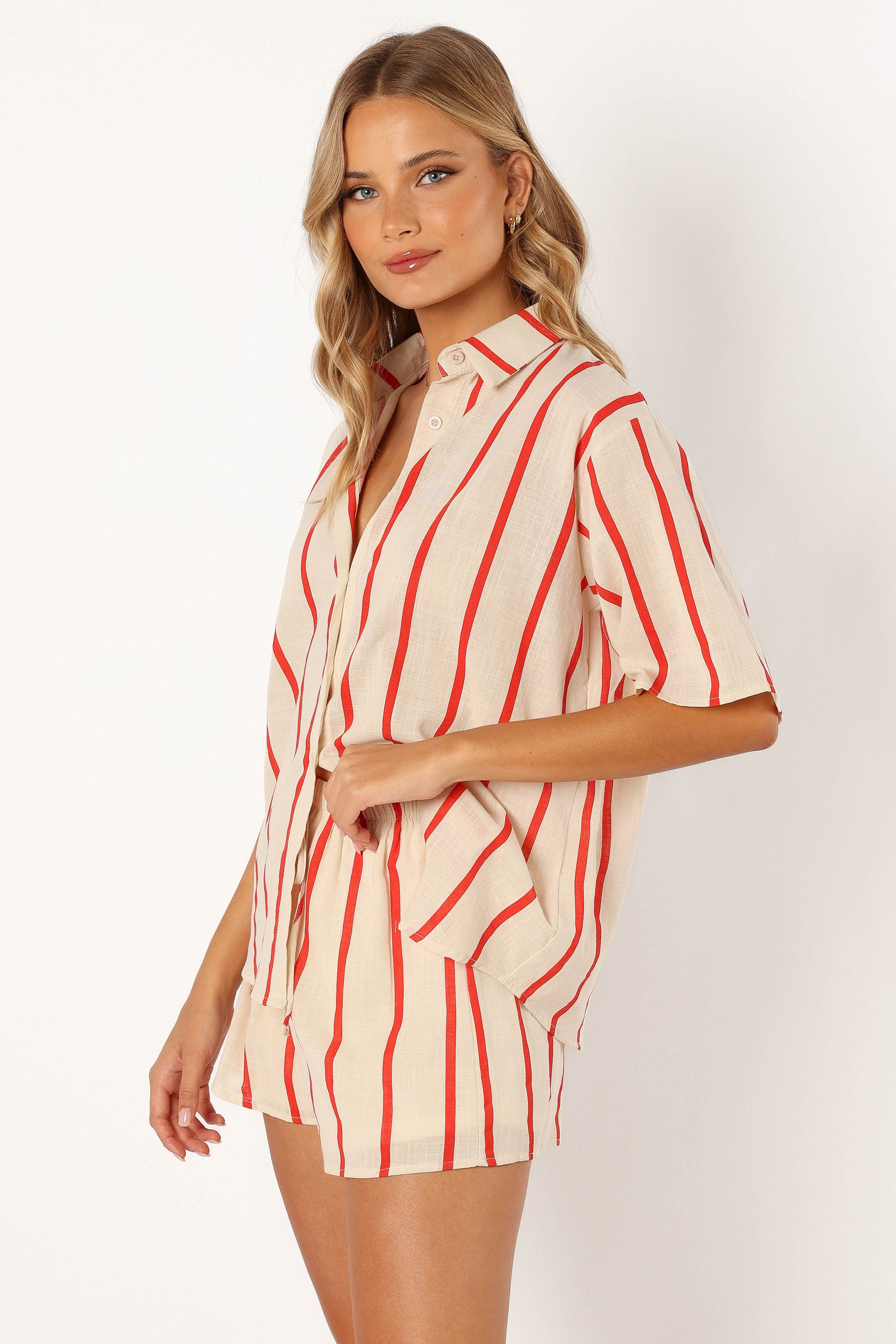 Myles Short Set - Red Stripe